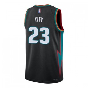 Muške NBA Dres Detroit Pistons Jaden Ivey Nike 2025-26 City Edition Crno Swingman